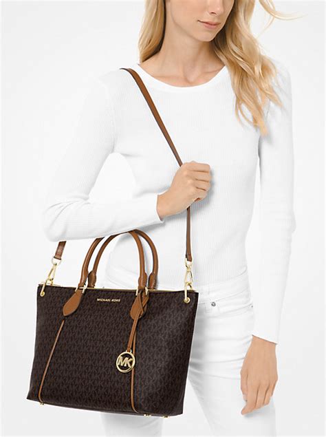 michael michael kors sierra large logo satchel|macy's michael kors.